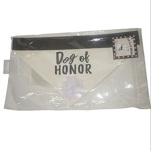 GANZ Dog of Honor White Flower Wedding Dog Collar Bandana L/XL NEW NWT